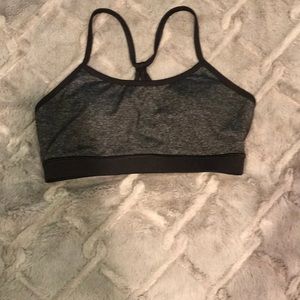 Forever 21 Gray/Black Sports Bra Size Small